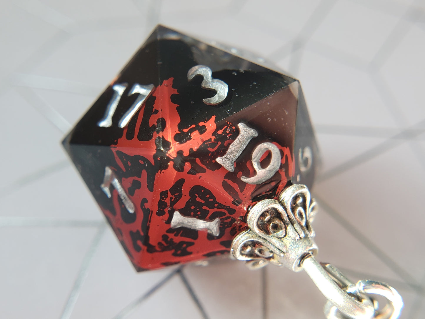 "Skeleton Key(chain)" - Handmade D20 Keychain